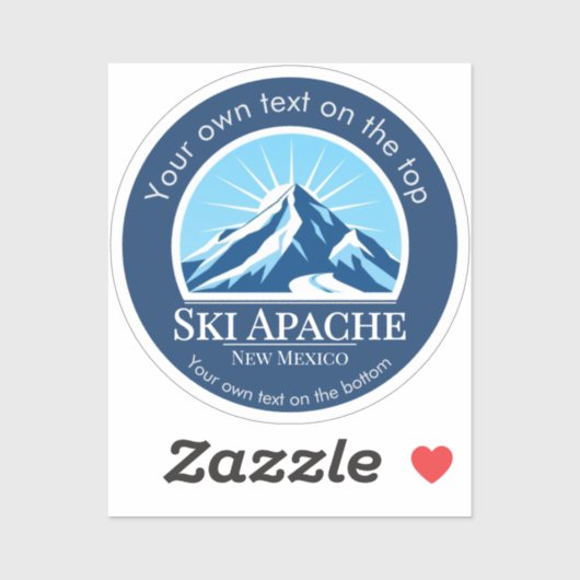 Ski Apache New Mexico skigebied Sticker (Vel)
