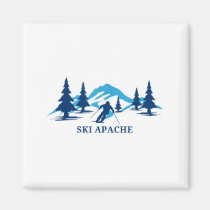 Ski apache new mexico skioord skiën skiër magneet