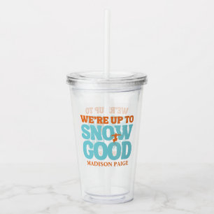 Ski Après Winter Bachelorette-feest Turquoise Acryl Drinkbeker