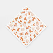 Ski Après Winter Bachelorette Party Orange Servet (Hoek)