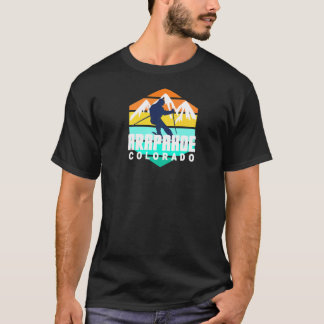 Ski Arapahoe Geometric Shape Skier Arapahoe Super T-shirt