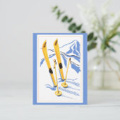  Ski Art Briefkaart (Staand voorkant)