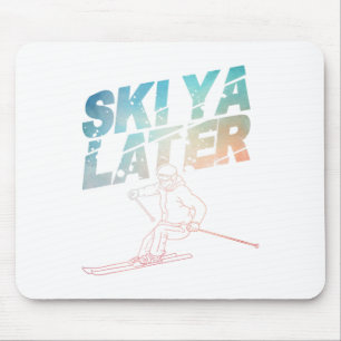 Ski Art Voor Mannen Vrouwen Snowboard Ski Winter S Muismat