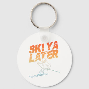 Ski Art Voor Mannen Vrouwen Snowboard Ski Winter S Sleutelhanger