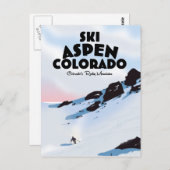 Ski Aspen Colorado Briefkaart (Voorkant / Achterkant)