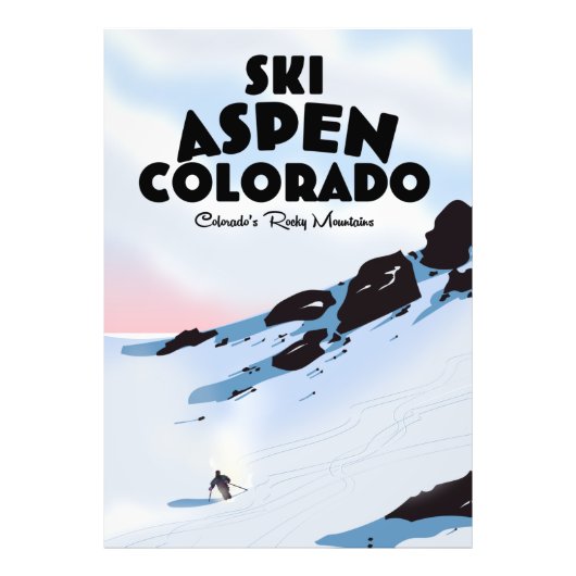 Ski Aspen Colorado Foto Afdruk (Voorkant)