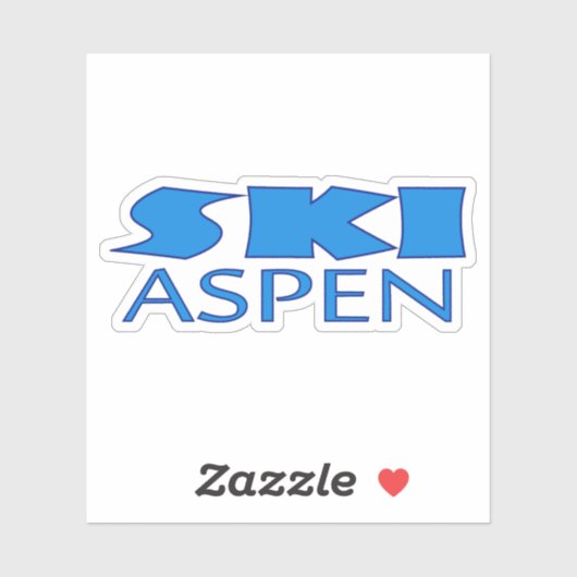 Ski Aspen Sticker, Aspen Sticker, Colorado, Sticker (Vel)