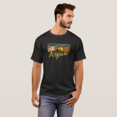 Ski Aspen  stijl skikleding T-shirt (Voorkant volledig)
