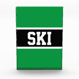 SKI Athletic Bold Helder Groen Zwart Wit Strepen Fotoblokken