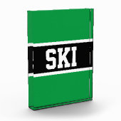 SKI Athletic Bold Helder Groen Zwart Wit Strepen Fotoblokken (Links)