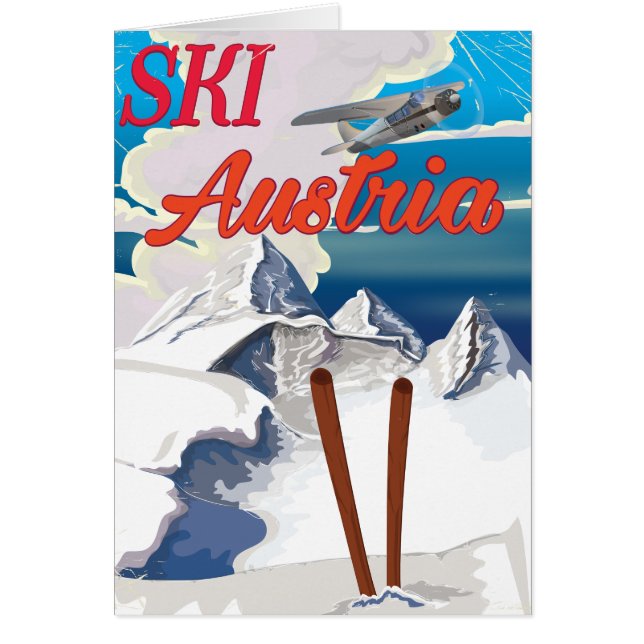 Ski Austria vintage poster (Voorkant)