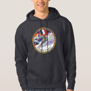 Ski Avoriaz, Frankrijk, Man Skiet Hoodie