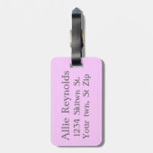 Ski Babe Bagagelabel (Achterkant verticaal)