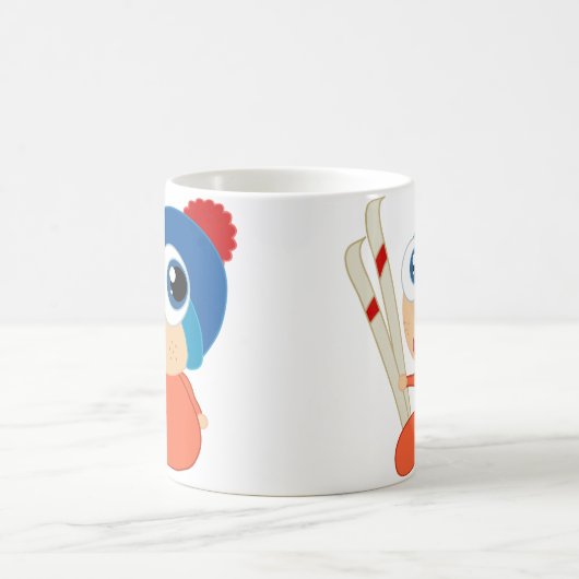 Ski Baby Cartoon Mok (Center)