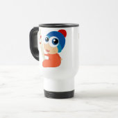 Ski Baby Cartoon Travel Mug Reisbeker (Voorkant links)
