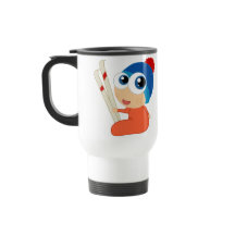 Ski Baby Cartoon Travel Mug