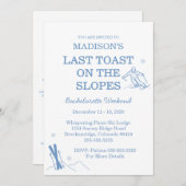 Ski Bachelorette laatste toast op de pistes Kaart (Voorkant / Achterkant)