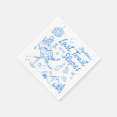 Ski Bachelorette Laatste Toast op de pistes Servet (Hoek)