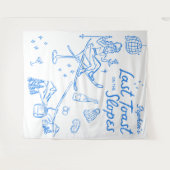 Ski Bachelorette Laatste Toast op de pistes Wandkleed (Voorkant (horizontaal))