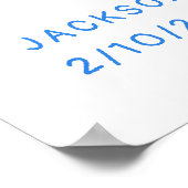 Ski Bachelorette Party Aprés Ski Welcome Poster (Hoek)