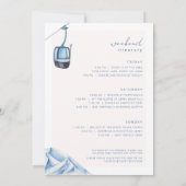 Ski Bachelorette Party Weekend Invitation Kaart (Achterkant)