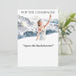 Ski Bachelorette Weekend Bride on the Slopes Kaart