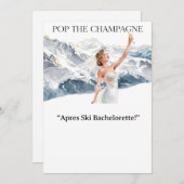 Ski Bachelorette Weekend Bride on the Slopes Kaart (Voorkant / Achterkant)