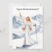 Ski Bachelorette Weekend Bride on the Slopes Kaart (Voorkant)