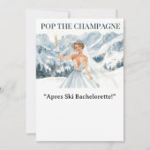 Ski Bachelorette Weekend Bride on the Slopes Kaart (Voorkant)
