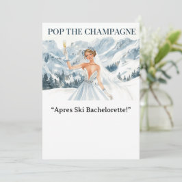 Ski Bachelorette Weekend Bride on the Slopes Kaart
