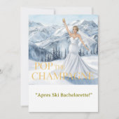 Ski Bachelorette Weekend Bride on the Slopes Kaart (Voorkant)
