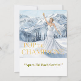 Ski Bachelorette Weekend Bride on the Slopes Kaart