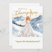Ski Bachelorette Weekend Bride on the Slopes Kaart (Voorkant / Achterkant)