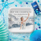 Ski Bachelorette Weekend Bride on the Slopes Papieren Bordje (Feest)