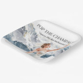 Ski Bachelorette Weekend Bride on the Slopes Papieren Bordje (Gebogen)