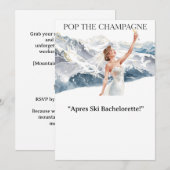 Ski Bachelorette Weekend Bruid op de pistes Kaart (Voorkant / Achterkant)