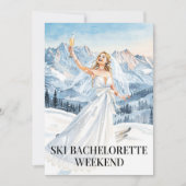 Ski Bachelorette Weekend Bruid op de pistes Kaart (Voorkant)