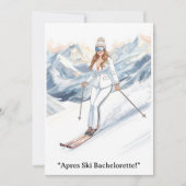 Ski Bachelorette Weekend Bruid op de pistes Kaart (Voorkant)