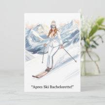Ski Bachelorette Weekend Bruid op de pistes