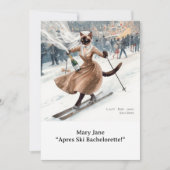 Ski Bachelorette Weekendbruid op de pistes Kaart (Voorkant)