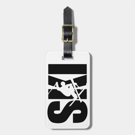 Ski Bagagelabel (Voorkant verticaal)