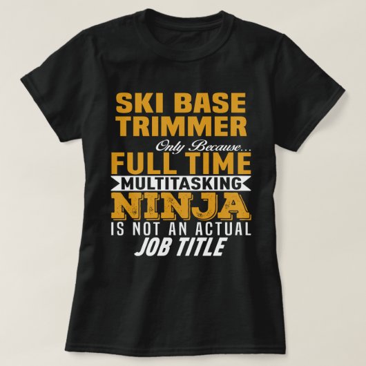 ski-base-trimmer t-shirt (Design voorkant)