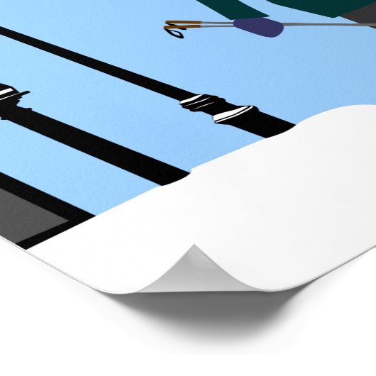 Ski Beacon Hill Boston Poster (Hoek)