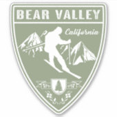 Ski Beer Valley California Sticker (Voorkant)