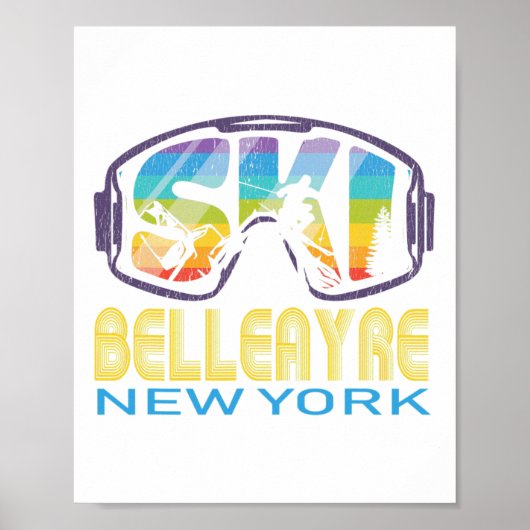 Ski Belleayre New York Skiing Vacation Poster (Voorkant)