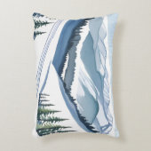 Ski Berg Aquarel Accent Kussen (Voorkant(Verticaal))