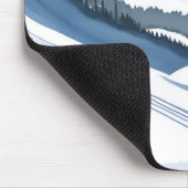 Ski Berg Aquarel Muismat (Hoek)