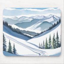 Ski Berg Aquarel