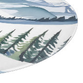 Ski Berg Aquarel Snijplank (Hoek)