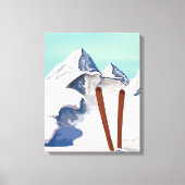 Ski bergen canvas afdruk (Voorkant)